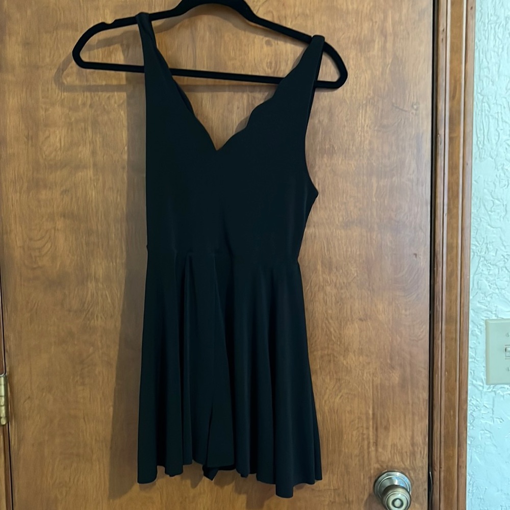 Black short romper